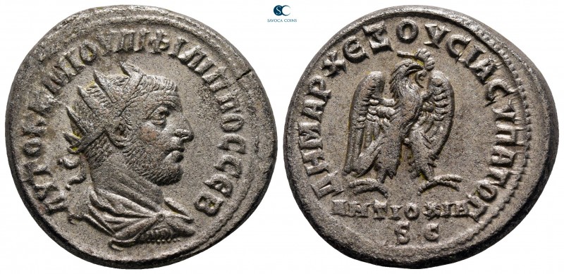 Seleucis and Pieria. Antioch. Philip I Arab AD 244-249. 
Billon-Tetradrachm

...