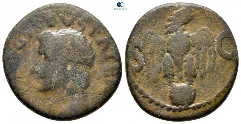 Divus Augustus AD 14. Rome
Dupondius Æ

26 mm., 9,33 g.



fine