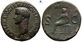 Germanicus AD 37-41. Struck under Claudius, circa AD 37-38. Rome. As Æ