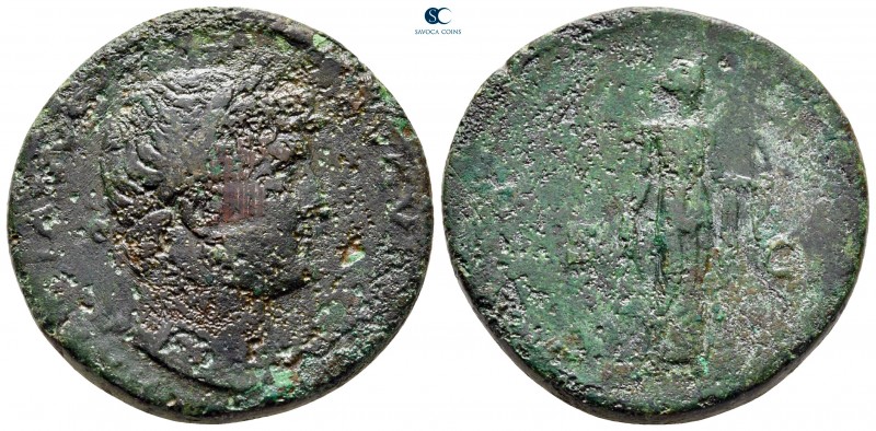 Hadrian AD 117-138. Rome
Sestertius Æ

33 mm., 27,25 g.



nearly very fi...