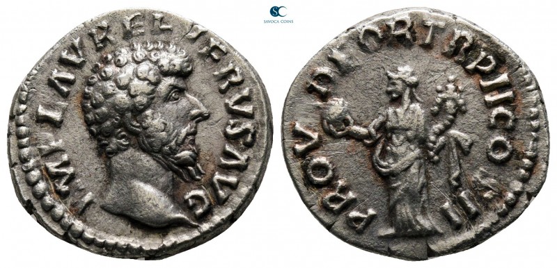 Lucius Verus AD 161-169. Rome
Denarius AR

18 mm., 3,35 g.



very fine