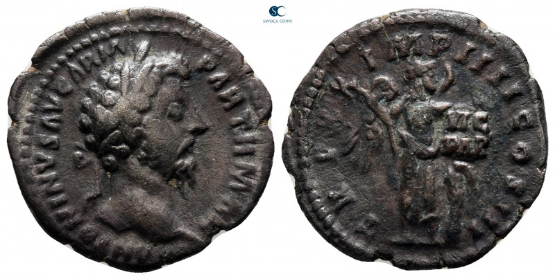 Marcus Aurelius AD 161-180. Rome
Denarius AR

19 mm., 2,64 g.



very fin...