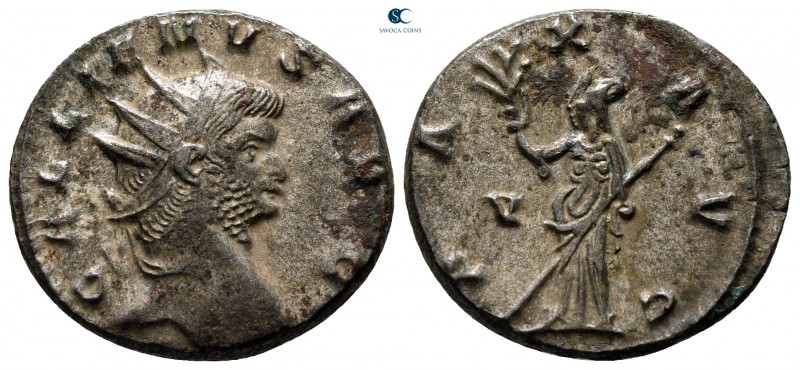 Gallienus AD 253-268. Rome
Billon Antoninianus

20 mm., 3,72 g.



very f...