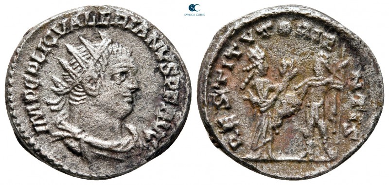 Valerian I AD 253-260. Samosata
Billon Antoninianus

20 mm., 4,34 g.



v...