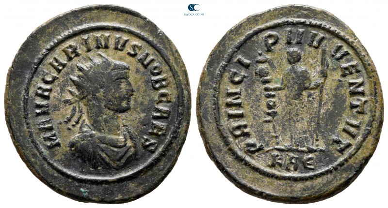 Carinus, as Caesar AD 282-283. Rome
Antoninianus Æ

24 mm., 3,99 g.



ve...