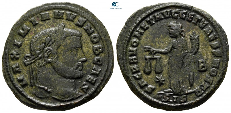 Galerius Maximianus, as Caesar AD 293-305. Siscia
Follis Æ

28 mm., 10,33 g....