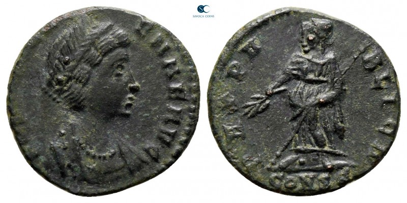 Helena. Augusta AD 324-3230. Constantinople
Follis Æ

14 mm., 1,41 g.



...