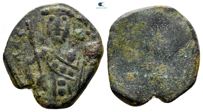 Alexius I Comnenus AD 1081-1118. Uncertain mint
Half Tetarteron AE

17 mm., 1...