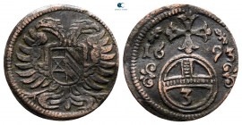 Germany. Silesia, Opole. Leopold I AD 1657-1705. 3 Penny