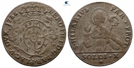 Italy. Parma. Ferdinando di Borbone AD 1765-1802. 10 Soldi or 1/2 Lira AR
