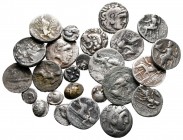 Lot of ca. 25 greek silver coins / SOLD AS SEEN, NO RETURN!nearly very fine