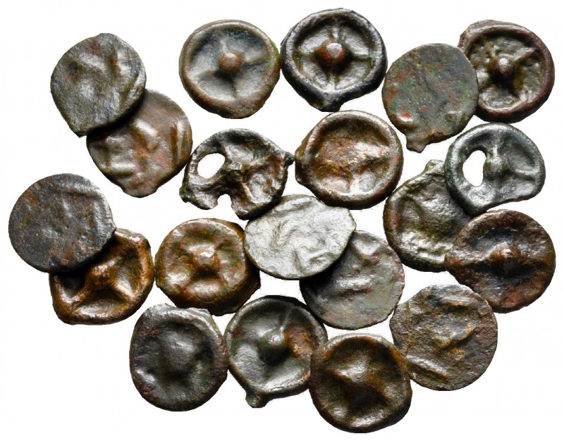 Lot of ca. 20 greek bronze coins / SOLD AS SEEN, NO RETURN!

nearly very fine