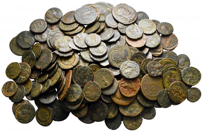 Lot of ca. 200 late roman bronze coins / SOLD AS SEEN, NO RETURN! 

nearly ver...