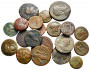 Lot of ca. 18 ancient bronze coins / SOLD AS SEEN, NO RETURN!nearly very fine