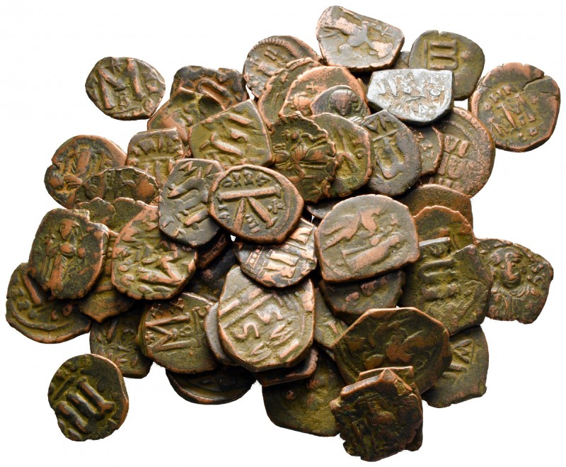 Lot of ca. 60 byzantine bronze coins / SOLD AS SEEN, NO RETURN! 

very fine