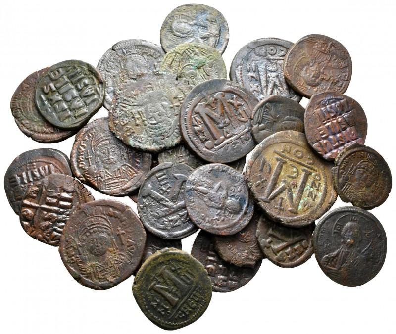 Lot of ca. 28 byzantine bronze coins / SOLD AS SEEN, NO RETURN!

very fine