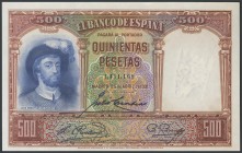 500 pesetas. April 25, 1931. Without series. (Edifil 2017: 361). UNC.