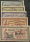 25 Cents, 40 Cents, 50 Cents, 1 Peseta and 2 Pesetas. 1937. Council of Asturias and Le\u00f3n. All of them without series. (Edifil 2017: 394\/98). AU\...