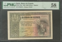500 pesetas. October 21, 1940. Without series. (Edifil 2017: 444). AU. PMG58 package.