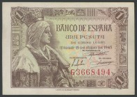1 peseta. June 15, 1937. Series G. (Edifil 2017: 448a). UNC.
