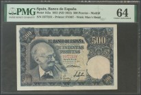 500 pesetas. November 15, 1951. Without series. (Edifil 2017: 460). UNC. PMG64 package.