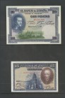 Set of 19 Bank of Spain notes issued on various dates and many of them with very good quality. AU\/ AU. TO EXAMINE.