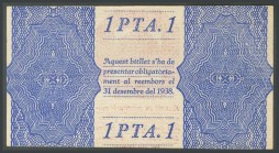 ESPARREGUERA (BARCELONA). 1 peseta. September 1937. Series A. (Gonz\u00e1lez: 7749). UNC.