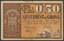 GIRONA. 15 cents. June 25, 1937. (Gonz\u00e1lez: 8032). G.
