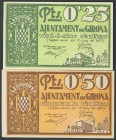 GERONA. 25 Cents and 50 Cents. June 1937. (Gonz\u00e1lez: 8031\/32). AU.