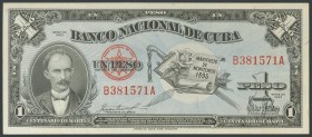 CUBA. 1 Weight. 1953. Commemorative issue. (Pick: 86). Uncirculated.