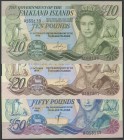 FALKLAND ISLANDS. 10 Pounds, 20 Pounds and 50 Pounds. (1984ca). (Pick: 14\/16). Uncirculated.