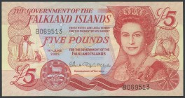 FALKLAND ISLANDS. 5 Pounds. 1 July 2005. (Pick: 17a). About Uncirculated.