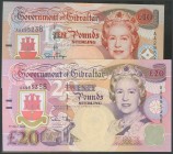 GIBRALTAR. 10 Pounds and 20 Pounds. 1 July 1995. (Pick: 26\/27). Uncirculated.