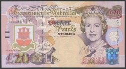 GIBRALTAR. 20 Pounds. 4 August 2004. (Pick: 31). Uncirculated.
