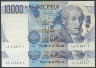 ITALY. 10,000 Lire. 3 September 1984. Consecutive pair. (Pick: 112). Uncirculated.