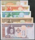 MONGOLIA. Set of 5 banknotes. Uncirculated.