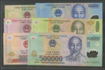 VIETNAM. 10000 Nghin Dong, 20000 Nghin Dong, 50000 Nghin Dong, 100000 Nghin Dong, 200000 Nghin Dong and 500000 Nghin Dong. (2003ca). (Pick: 119\/24). ...