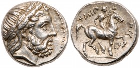 Macedonian Kingdom (Ancient)
Macedonian Kingdom. Phillip II. Silver Tetradrachm (14.36 g), 359-336 BC. Amphipolis, posthumous issue under Kassander a...