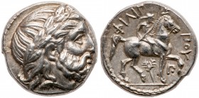 Macedonian Kingdom (Ancient)
Macedonian Kingdom. Phillip II, 359-336 BC. Silver Tetradrachm (14.36 g). Amphipolis, posthumous issue under Kassander a...
