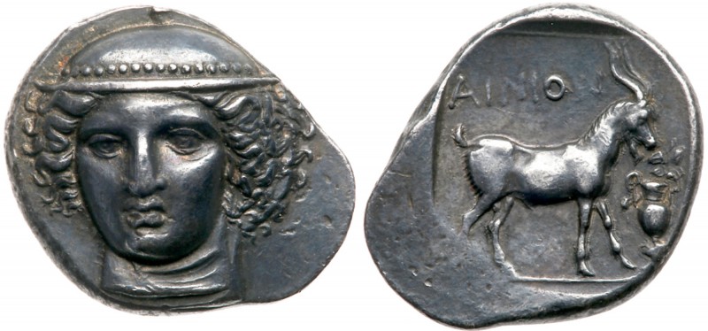 Ainos (Ancient Greece)
Thrace, Ainos. Silver Tetradrachm (15.76g), ca. 400-370 ...
