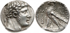 Tyre (Ancient Phoenicia)
Phoenicia, Tyre. Silver Shekel (14.10 g), ca. 126/5 BC-AD 65/6. Year 31 (96/5 BC). Laureate bust of Melkart right. Reverse: ...