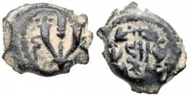 Judea (Ancient)
Mattatayah Antigonus (Mattatayah), 40-37 BCE. AE Prutah (2.00 g). Jerusalem. 'Mattatayah the High Priest' (Paleo-Hebrew) within wreat...