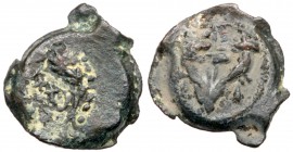 Judea (Ancient)
Mattatayah Antigonus (Mattatayah), 40-37 BCE. AE Prutah (2.33 g). Jerusalem. 'Mattatayah the High Priest' (Paleo-Hebrew) within wreat...