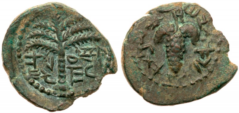 Judea (Ancient)
Bar Kokhba Revolt, Year One, 132-135 CE, AE Small Bronze 20 mm ...