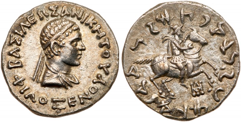 Bactria (Ancient Greek)
Indo-Greek Kingdom. Philoxenos. Silver Tetradrachm (9.6...