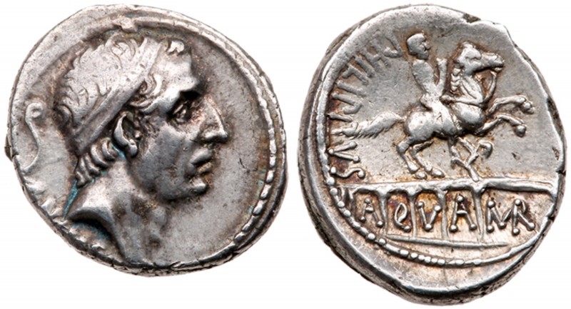Roman Republic (Ancient, pre-41 BC)
L. Marcius Philippus. Silver Denarius (3.86...