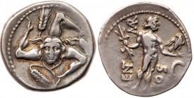 Roman Republic (Ancient, pre-41 BC)
L. Cornelius Lentulus and C. Claudius Marcellus. Silver Denarius (3.74 g), 49 BC. Military mint traveling in the ...