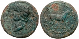 Roman Empire (Ancient, 27 BC - 476 AD)
Antino&uuml;s. &AElig; Medallion 40 mm (38.37 g), died AD 130. Ca. AD 134/5. M. Antonius Polemon, strategos. A...