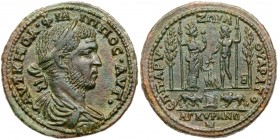 Roman Empire (Ancient, 27 BC - 476 AD)
Philip I. &AElig; 36 mm (19.57 g), AD 244-249. Ancyra in Phrygia. Zoilos, magistrate. AYT KM I(OV&Lambda;) &Ph...
