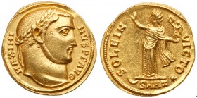 Roman Empire (Ancient, 27 BC - 476 AD)
Maximinus II Daza, Gold Aureus (5.32g), AD 309-313. Minted at Antioch AD 311. MAXIMI NVS P F AVG. Laureate hea...